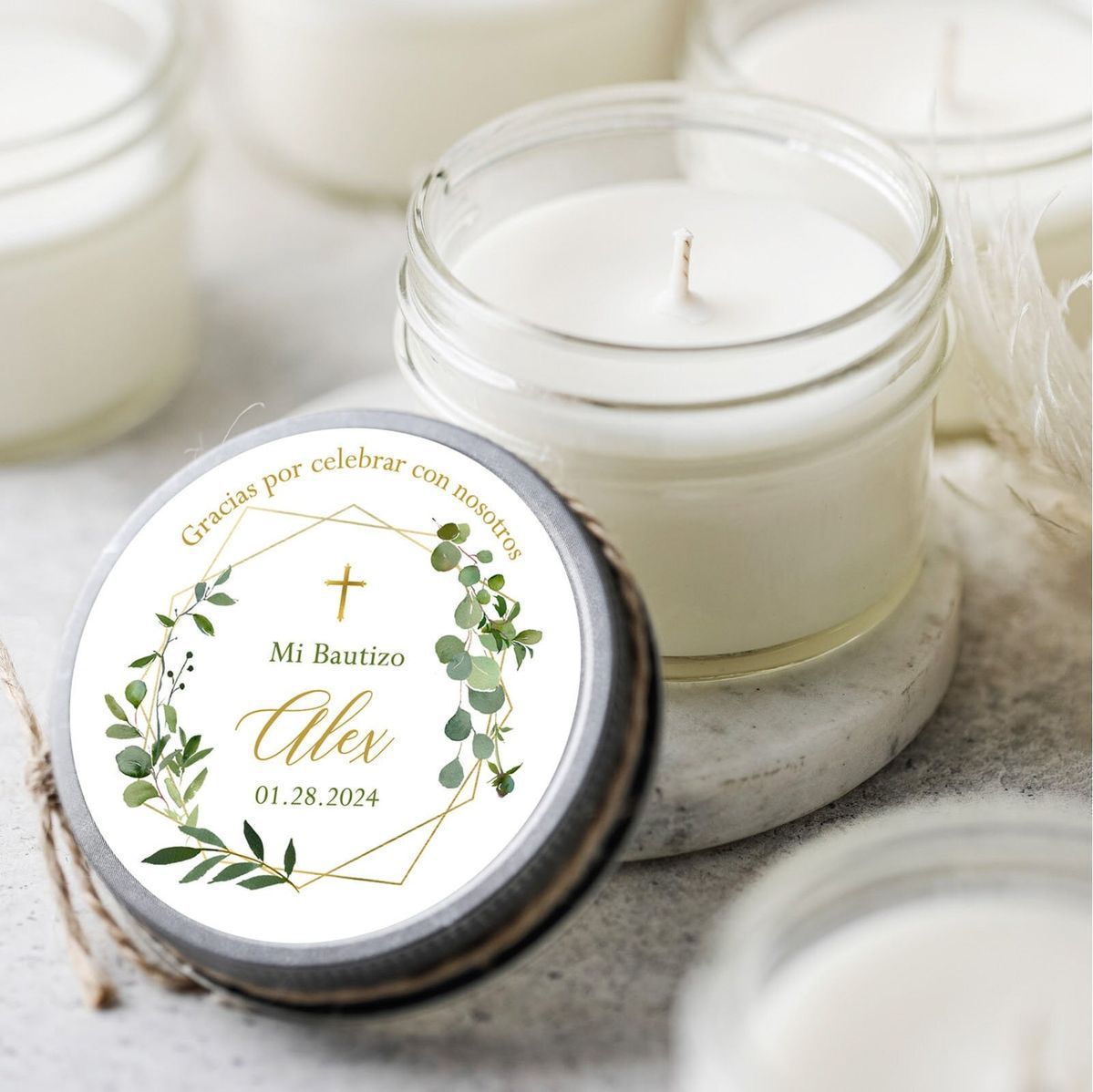 Velas y Recuerdos Para Bautismo y Confirmación