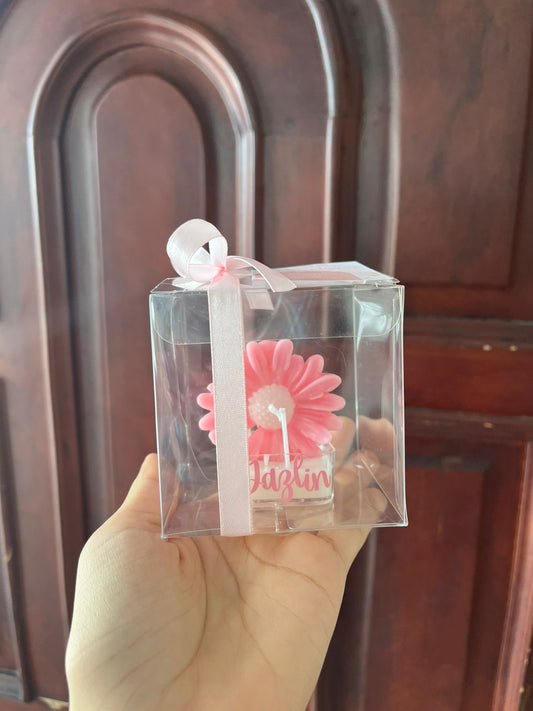 Vela de Flor con Base